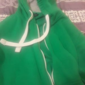 EUC Green zip up hoody